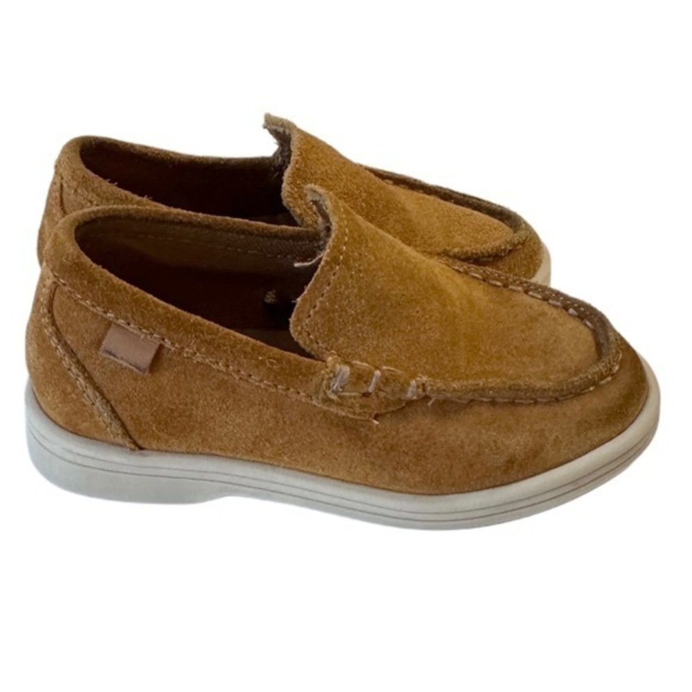Zara Suede Slip On Loafers Tan‎ Kids Shoes 23 EU